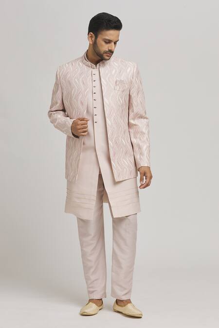 Buy Aham-Vayam Pink Cotton Embroidery Ambar Foliage Jacket Pant Set Online at Aza Fashions Buy_Aham-Vayam_Pink Cotton Embroidery Ambar Foliage Jacket Pant Set _Online_at_Aza_Fashions