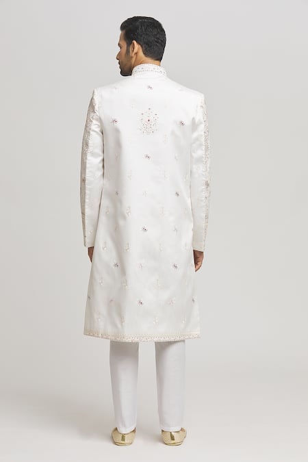 Aham-Vayam Mughalzardoz Embroidered Sherwani With Pant 
