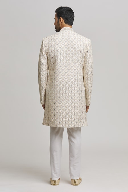 Aham-Vayam Kalki Embroidered Sherwani With Pant 