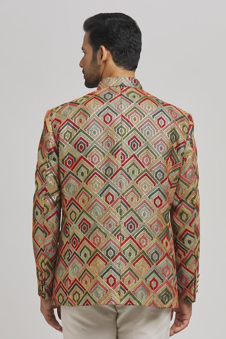 Aham-Vayam Tyohaar Embroidered Bandhgala 