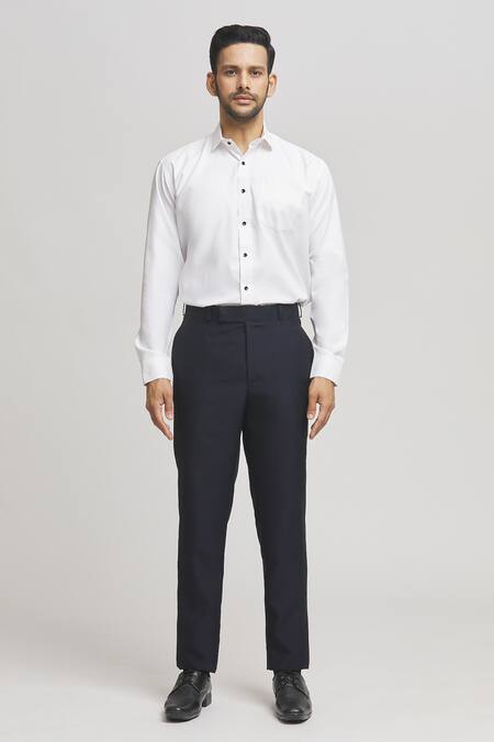 Aham-Vayam Blue Suede, Cotton, Polyester, Wool Cut Work Cutdana Embellished Tuxedo Set Online at Aza Fashions Aham-Vayam_Blue Suede, Cotton, Polyester, Wool Cut Work Cutdana Embellished Tuxedo Set _Online_at_Aza_Fashions