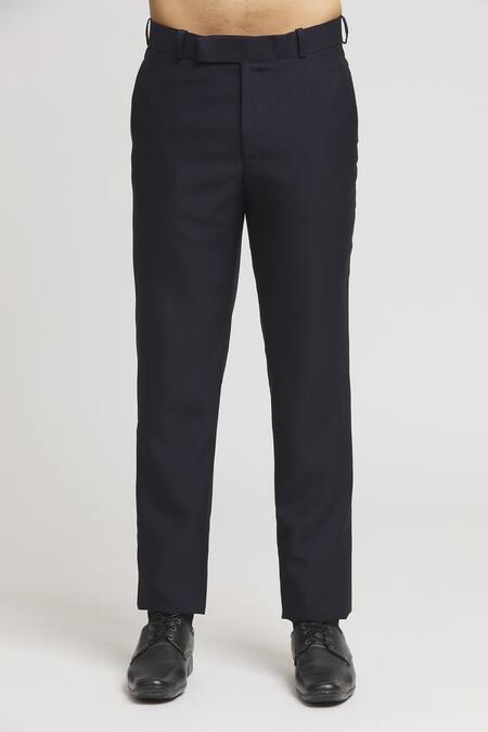 Buy Aham-Vayam Blue Suede, Cotton, Polyester, Wool Cut Work Cutdana Embellished Tuxedo Set Buy_Aham-Vayam_Blue Suede, Cotton, Polyester, Wool Cut Work Cutdana Embellished Tuxedo Set