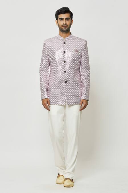 Buy Arihant Rai Sinha Pink Silk Sequins, Embroidery Full Sleeve Jodhpuri Online at Aza Fashions Buy_Arihant Rai Sinha_Pink Silk Sequins, Embroidery Full Sleeve Jodhpuri _Online_at_Aza_Fashions