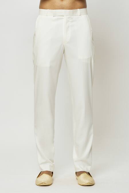 Arihant Rai Sinha_Peach Silk Sequins, Embroidery Thread Work Velvet Jodhpuri With Short Kurta _Online_at_Aza_Fashions