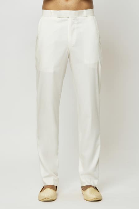 Buy_Arihant Rai Sinha_Beige Silk Sequins, Embroidery Hand Jodhpuri With Short Kurta 