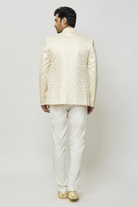 Arihant Rai Sinha Embroidered Jodhpuri With Short Kurta 