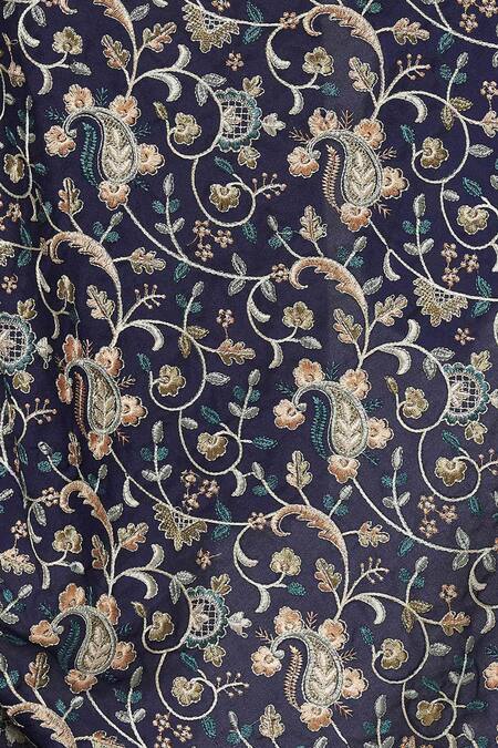 Buy_Arihant Rai Sinha_Multi Color Embroidery Kashmiri Paisley Jaal Dupatta_Online_at_Aza_Fashions