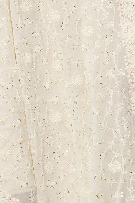 Shop_Arihant Rai Sinha_Off White Sequins, Embroidery Mexican Creeper Dupatta _Online_at_Aza_Fashions
