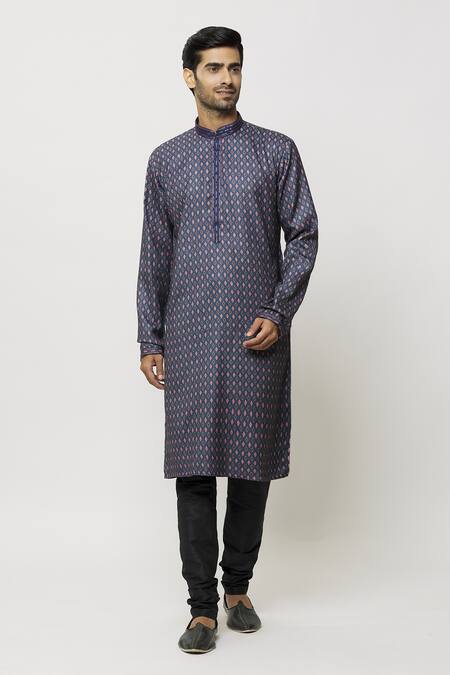 Arihant Rai Sinha Diamondite Motif Print Kurta 