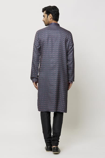 Arihant Rai Sinha Diamondite Motif Print Kurta 