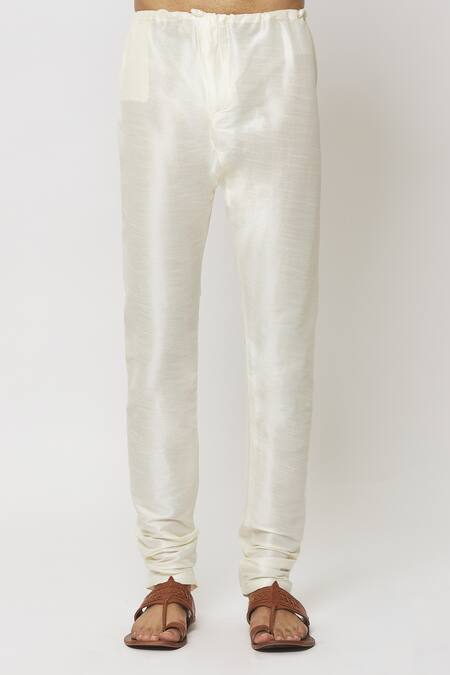 Shop_Arihant Rai Sinha_Peach Silk, Dupion Embroidery Fleur Jaal Print Kurta Set _Online_at_Aza_Fashions