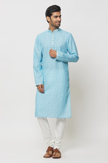 Arihant Rai Sinha Floral Print Kurta With Churidar  (For Kids)