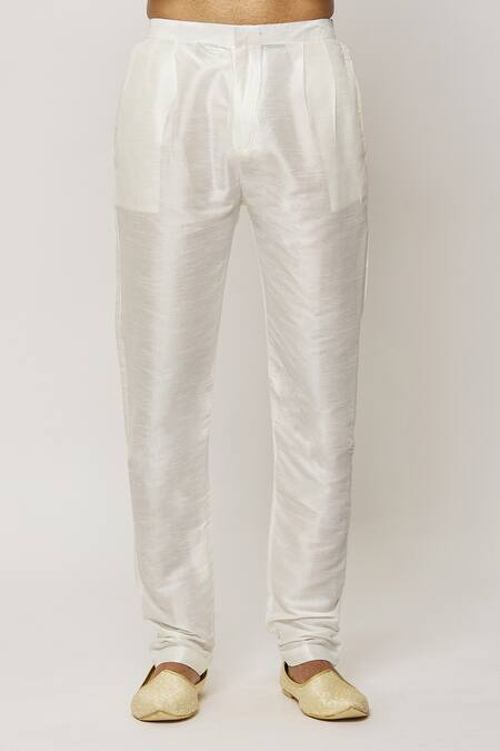 Buy_Arihant Rai Sinha_Blue Denim, Satin Sequins, Embroidery Retro Bloom Motif Sherwani Set _Online_at_Aza_Fashions