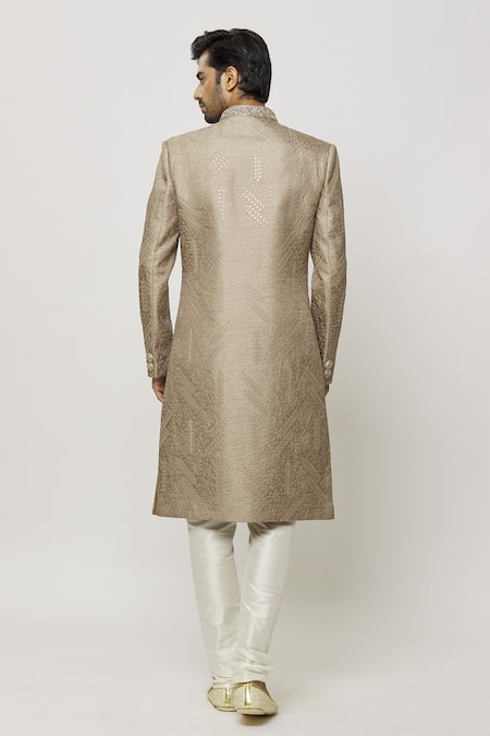 Arihant Rai Sinha Boston Ivy Embroidered Sherwani Set 