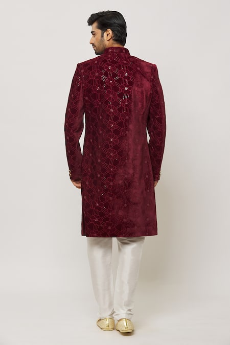 Arihant Rai Sinha Rafflesia Embroidered Sherwani Set 