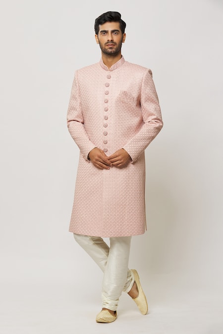 Aryavir Malhotra Hand Work Sherwani Set 