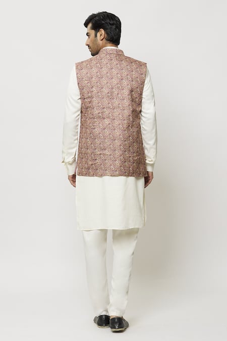 Arihant Rai Sinha Floral Print Nehru Jacket 