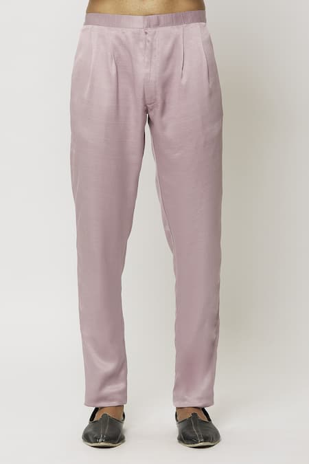 Arihant Rai Sinha_Pink Silk Embroidery Sleeveless Jacket Aligadi Pant Set _at_Aza_Fashions