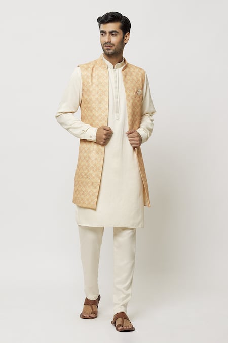 Aryavir Malhotra Printed Jacket Aligadi Pant Set 