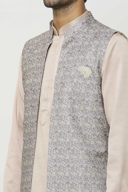 Arihant Rai Sinha Purple Silk Sleeveless Nehru Jacket Online at Aza Fashions Arihant Rai Sinha_Purple Silk Sleeveless Nehru Jacket _Online_at_Aza_Fashions