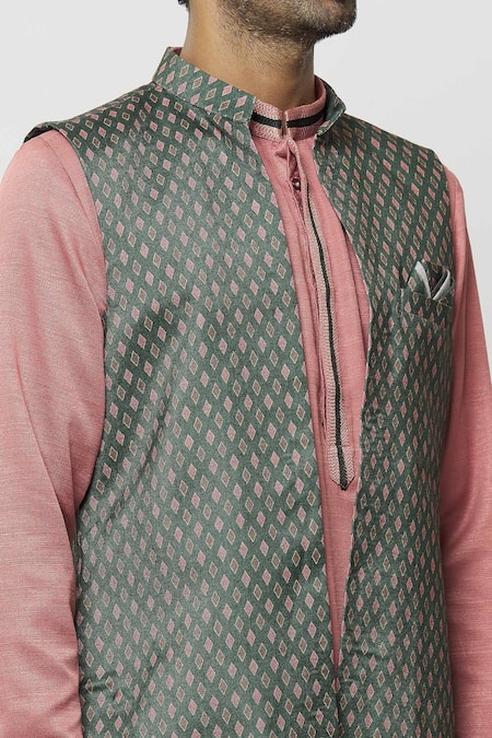 Buy Arihant Rai Sinha Gray Silk Printed Grey Nehru Jacket Online at Aza Fashions Buy_Arihant Rai Sinha_Gray Silk Printed Grey Nehru Jacket _Online_at_Aza_Fashions