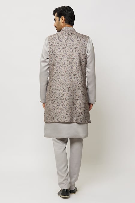 Arihant Rai Sinha Printed Jacket Aligadi Pant Set 