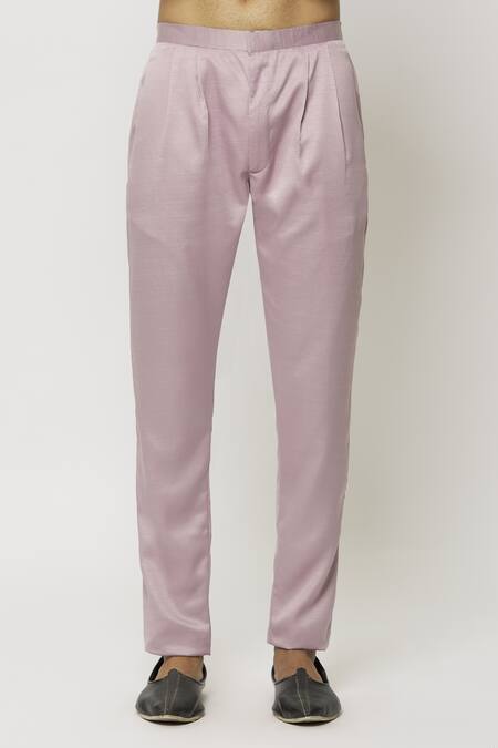 Shop_Arihant Rai Sinha_Pink Silk Solid Sherwani Printed Jacket Set _Online_at_Aza_Fashions