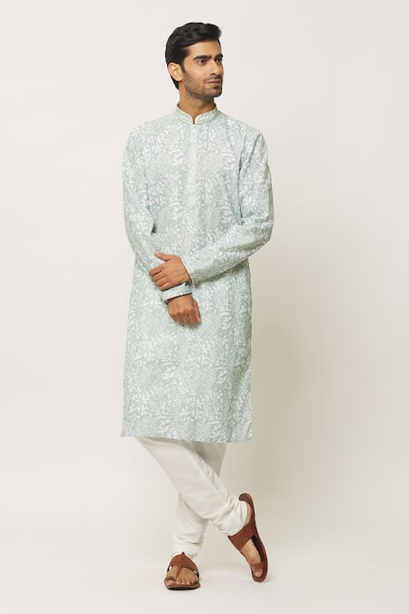 Arihant Rai Sinha Forest Print Kurta With Churidar  (For Kids)