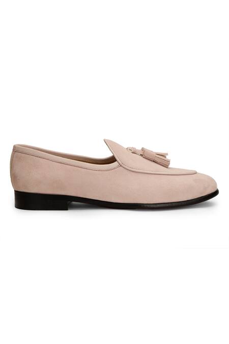 Shutiq Pink Roseate Batwing Solid Slip-on Loafers Online at Aza Fashions Shutiq_Pink Roseate Batwing Solid Slip-on Loafers _Online_at_Aza_Fashions