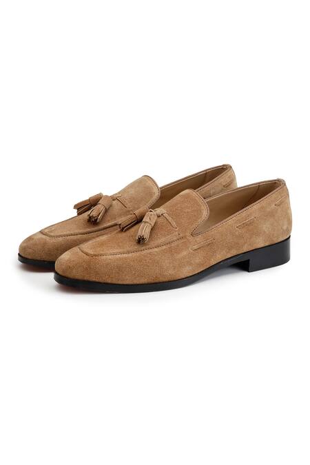 Shutiq_Brown Enzo Rawhide Tassel Shoes _Online_at_Aza_Fashions