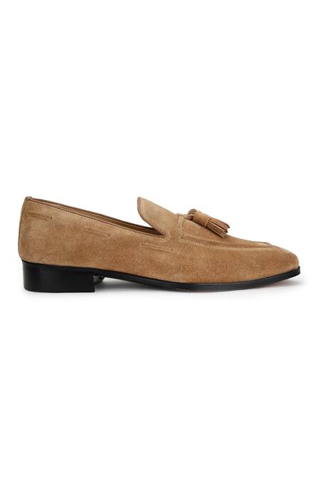 Buy_Shutiq_Brown Enzo Rawhide Tassel Shoes _Online_at_Aza_Fashions