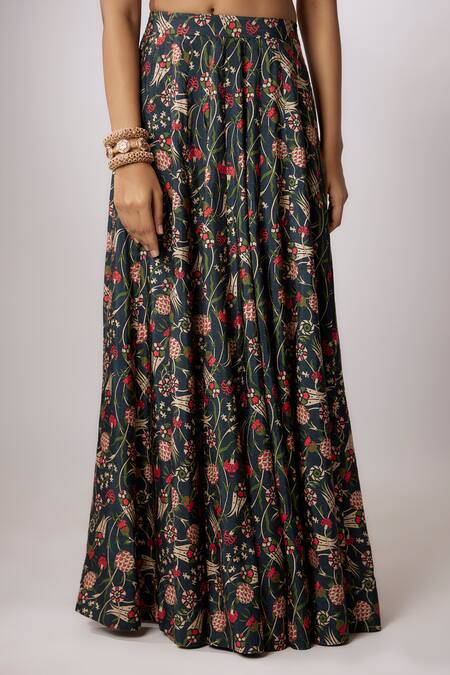 Nadima Saqib Blue Silk, Net Embroidery, Zari, Sequins V-neck Zardosi Lehenga Set Online at Aza Fashions Nadima Saqib_Blue Silk, Net Embroidery, Zari, Sequins V-neck Zardosi Lehenga Set _Online_at_Aza_Fashions