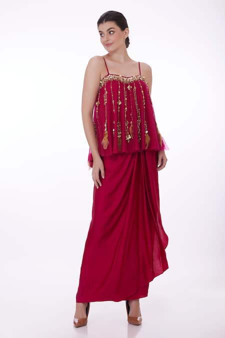 DILNAZ Mirror & Cut Dana Embroidered Camisole 