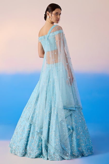 Mirroir Floral Vine Embellished Lehenga Set 