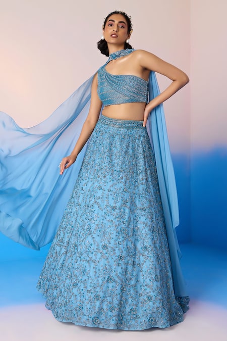 Mirroir Botanic Crystal Embellished Lehenga Set 