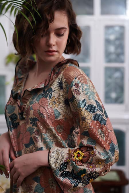 Nika 1.0 Lisa Flora Pattern Dress 