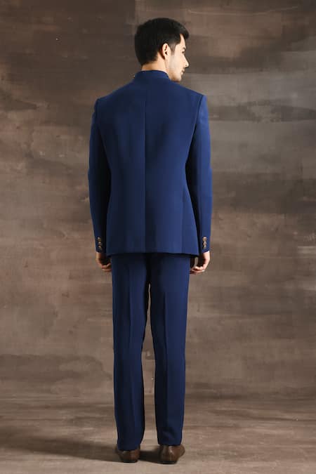 Soniya G Metallic Embellished Bandhgala Set 