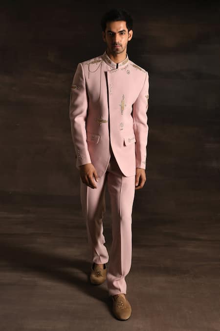 Soniya G Zari & Bead Embroidered Bandhgala Set 