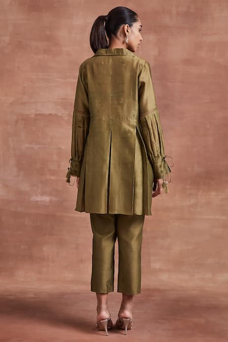 Sue Mue Tara Embroidered Tunic & Pant Set 