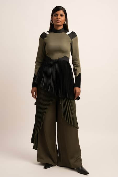 Siddhant Agrawal Chaos Cascade Trouser & Skirt Set 