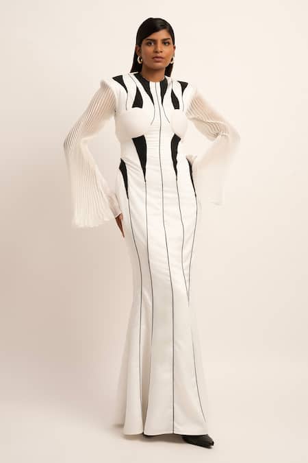 Siddhant Agrawal Metamorphix Bead Work Gown 