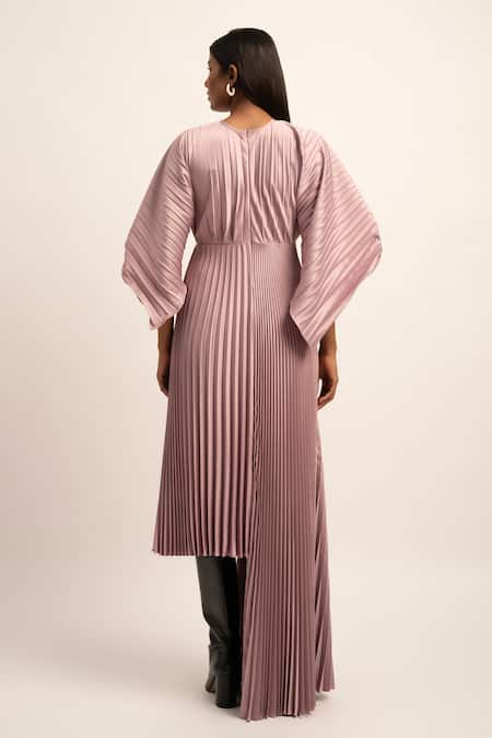 Siddhant Agrawal Sculpted Harmony Pleated Dress 