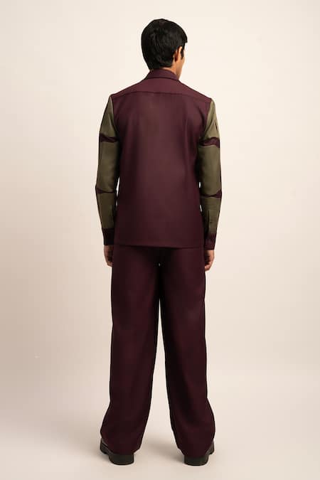 Siddhant Agrawal The Nova Camo Patch Work Sleeves Shirt 