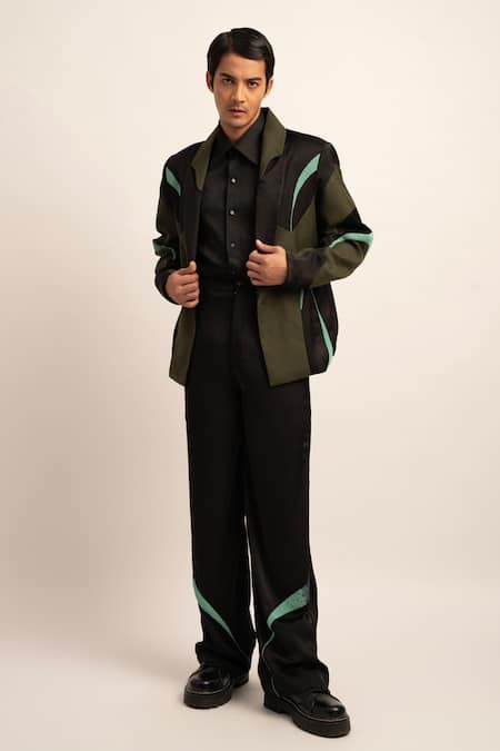 Siddhant Agrawal Label The Biometa Bead Artistry Blazer With Trouser 