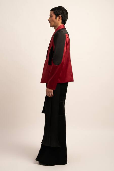 Buy Siddhant Agrawal Black Organza, Polyester Embroidery The Futurist Monarch Trouser Online at Aza Fashions Buy_Siddhant Agrawal_Black Organza, Polyester Embroidery The Futurist Monarch Trouser _Online_at_Aza_Fashions