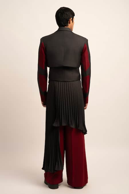 Siddhant Agrawal Seraphic Symphony Trouser & Pleated Skirt Set 