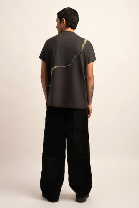 Siddhant Agrawal Terry Cotton Beadwork Tshirt 