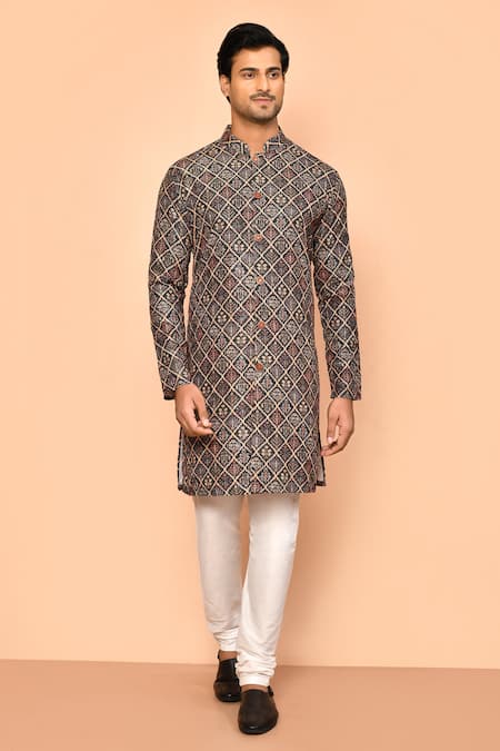 Arihant Rai Sinha Acanthus Bloom Print Kurta 