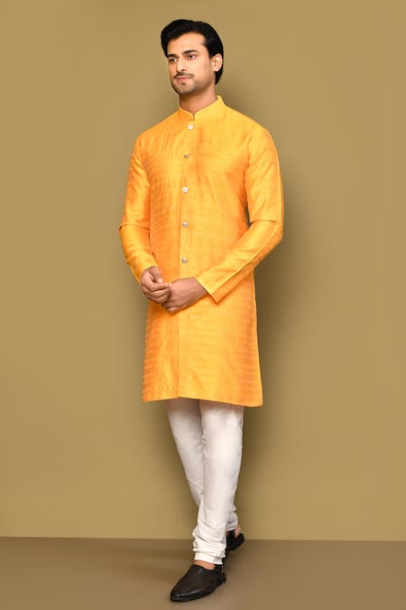 Arihant Rai Sinha Jacquard Pattern Straight Kurta 