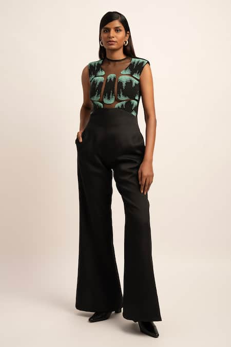 Siddhant Agrawal Dreamwave Bead Work Jumpsuit 